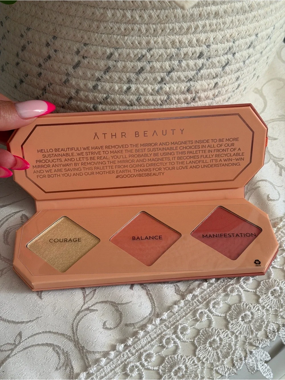 Crystal Charged Cheek Palette - Coral Pink